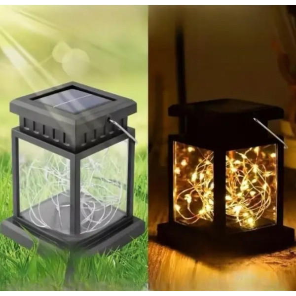 Сонячний підвісний ліхтар UniSolar NF101 з теплим LED-світлом і вологозахистом для вулиці