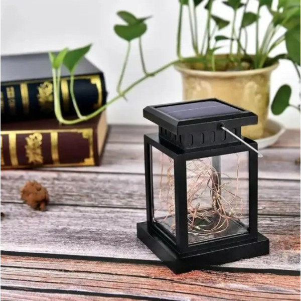 Сонячний підвісний ліхтар UniSolar NF101 з теплим LED-світлом і вологозахистом для вулиці