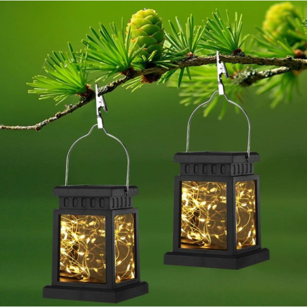 Сонячний підвісний ліхтар UniSolar NF101 з теплим LED-світлом і вологозахистом для вулиці