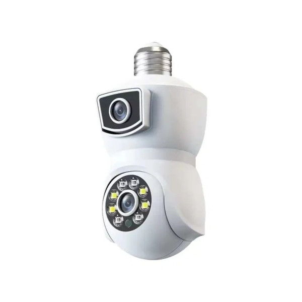 IP-камера видеонаблюдения PTZ-Lamp 2MP 1080P Wi-Fi с ночным видением, установка в патрон E27 V09 для улицы и п