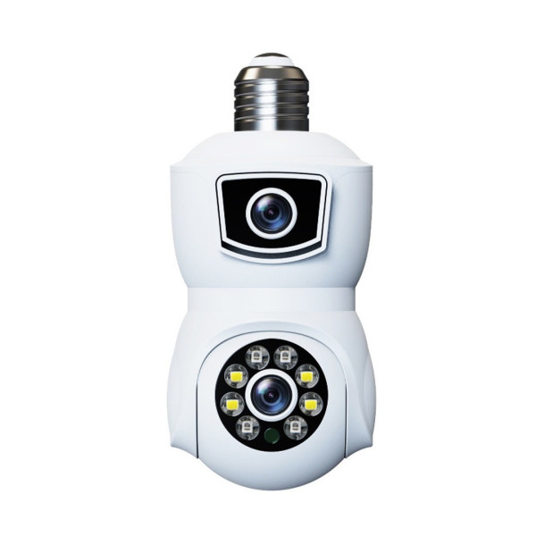 IP-камера видеонаблюдения PTZ-Lamp 2MP 1080P Wi-Fi с ночным видением, установка в патрон E27 V09 для улицы и п