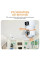 IP-камера видеонаблюдения PTZ-Lamp 2MP 1080P Wi-Fi с ночным видением, установка в патрон E27 V09 для улицы и п