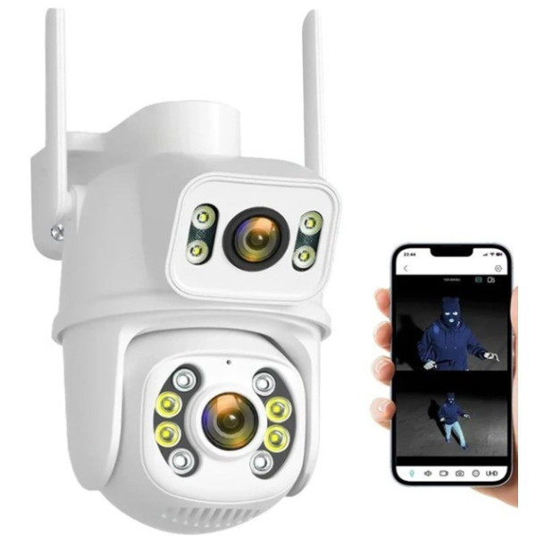 Уличная IP камера видеонаблюдения PTZ SD39 12MP с Wi-Fi, 4G, поворотом, датчиком движения и ночным видением