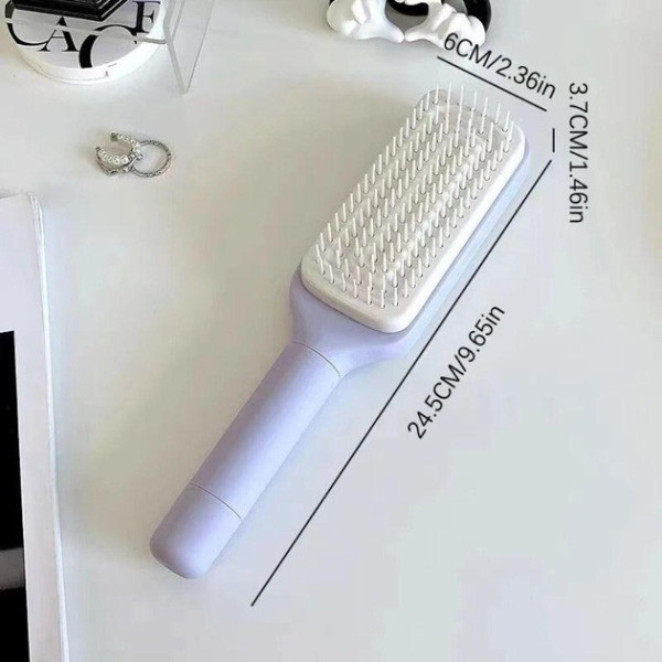 Массажная щётка Hair Straightener AND LY-639 с функцией самоочистки для всех типов волос