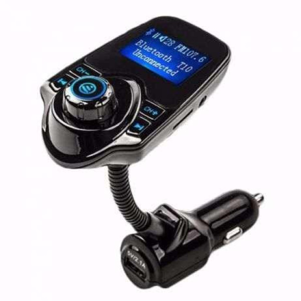 FM-модулятор T10 с Bluetooth, USB зарядкой, AUX и microSD для воспроизведения музыки в автомобиле