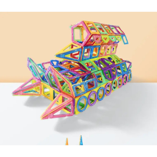 Дитячий магнітний конструктор 3D Magical Magnet 98 елементів для навчання та гри