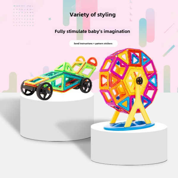 Дитячий магнітний конструктор 3D Magical Magnet 98 елементів для навчання та гри