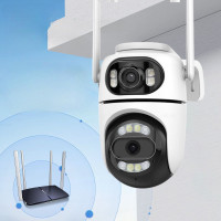 Відеокамера WiFi IP Q2 з поворотним механізмом і подвійною оптикою 8 МП