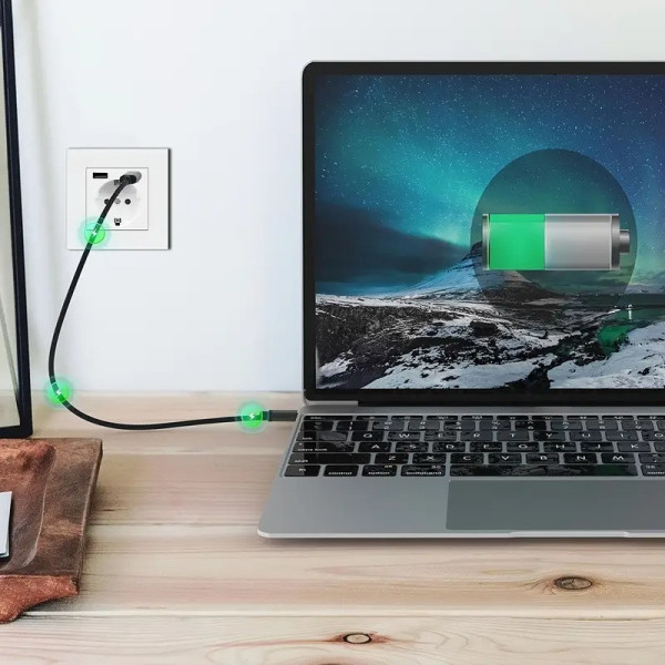 Адаптер-розетка Folem RZ1 с портами USB и Type-C, быстрая зарядка QC3.0, белая глянцевая