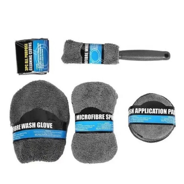 Універсальний набір із мікрофібри 9 в 1 для очищення й догляду за машиною