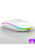 Акумуляторна миша Bluetooth з RGB-підсвіткою біла