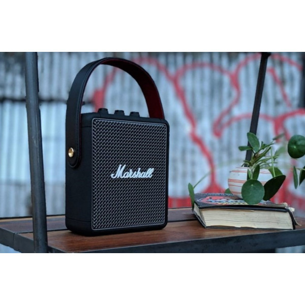 Портативная Bluetooth колонка Marshall Stockwell II со стереозвуком и аккумулятором, 20 Вт, черная