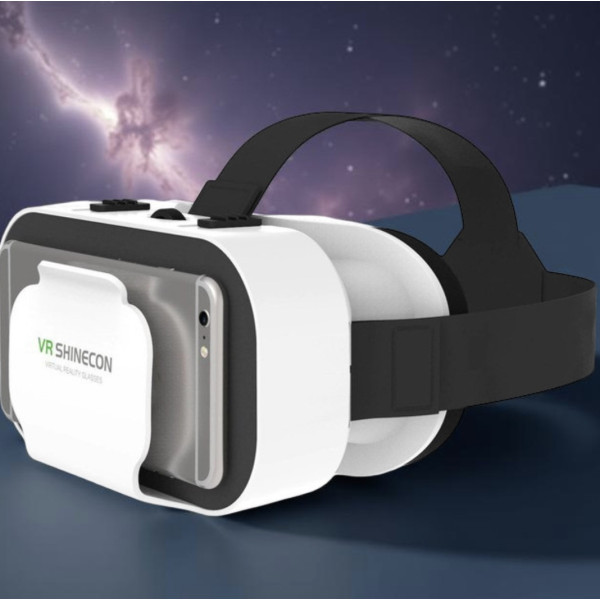 Очки виртуальной реальности SHINECON SC-G05a для игр и просмотра 3D фильмов белого цвета
