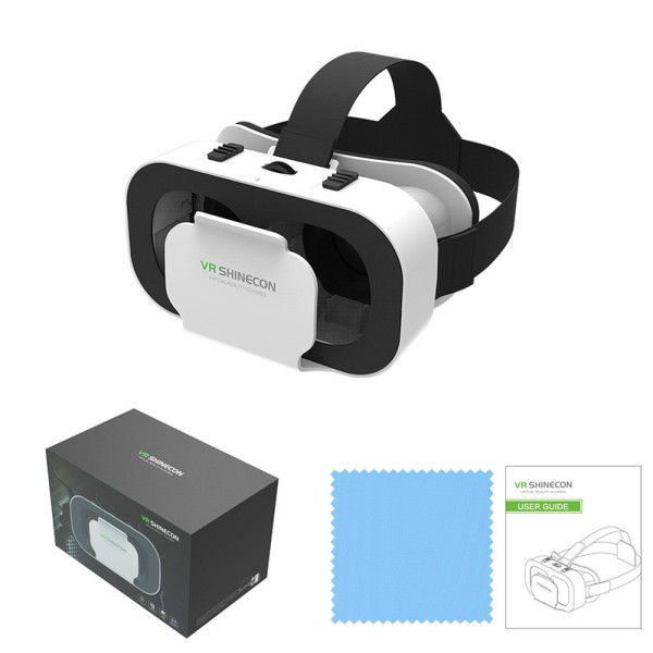 Очки виртуальной реальности SHINECON SC-G05a для игр и просмотра 3D фильмов белого цвета