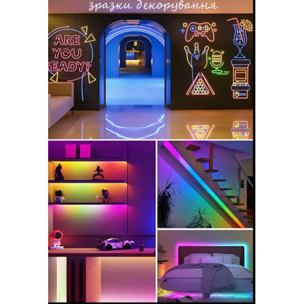 Стрічка LED SFK-30 водостійка 5 метрів для інтер'єру та зовнішніх робіт