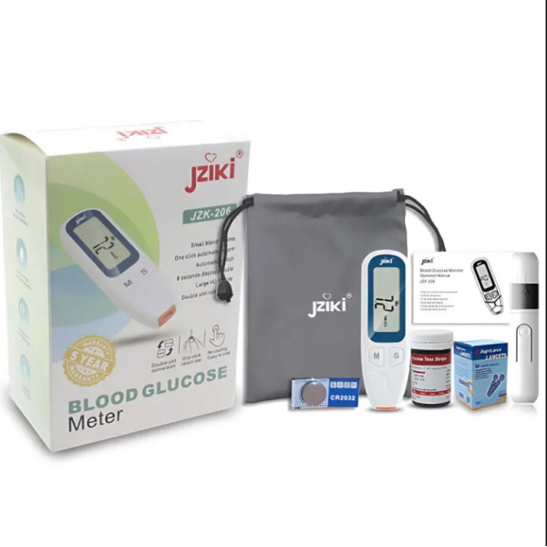 Електронний вимірювач рівня глюкози JZK-206 з набором смужок