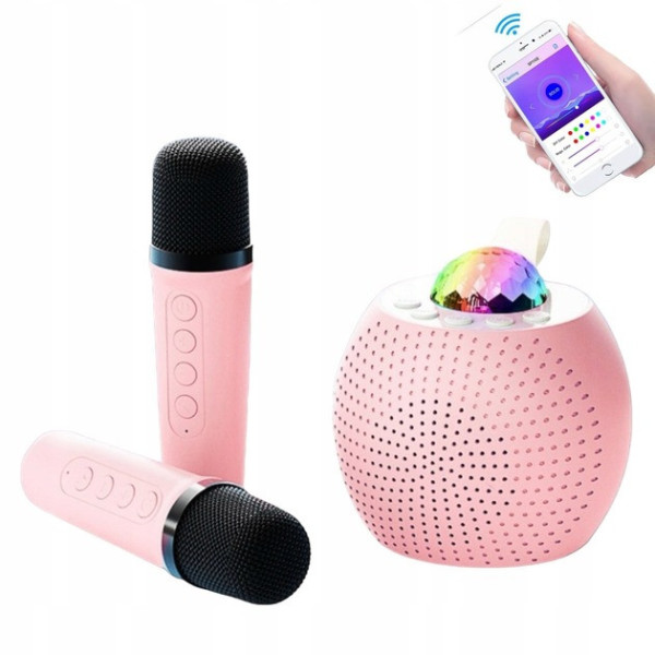 Портативна колонка Z1 Bluetooth з LED диско-шаром і караоке функцією