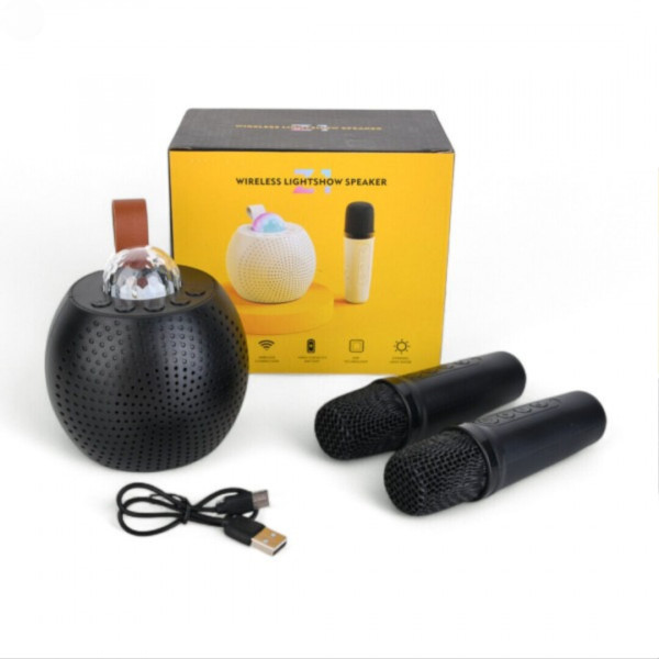 Портативна колонка Z1 Bluetooth з LED диско-шаром і караоке функцією