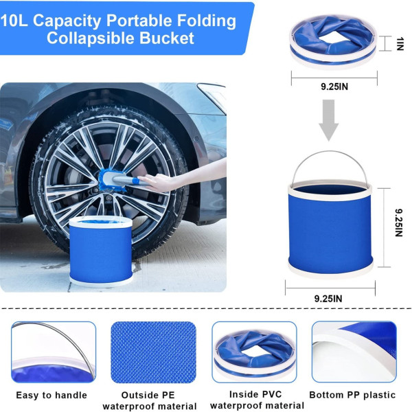 Набір CS-003 для прибирання машини 14 елементів у чохлі блакитний
