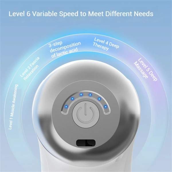 Масажер для м'язів Fascial Gun LM-130 з регулюванням швидкості