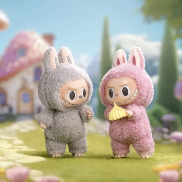 Колекційна фігурка Labubu Macarons м'яка 17 см з обличчям із вінілу