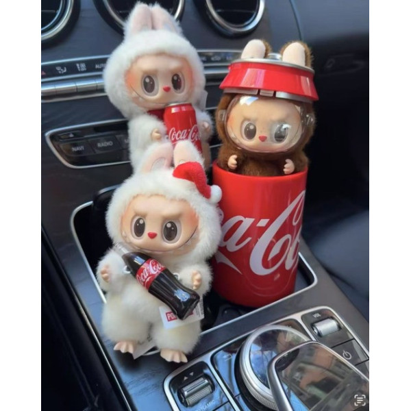 Плюшевий брелок Labubu банка Coca Cola колекційна іграшка