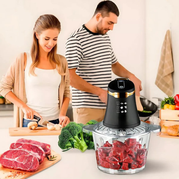 Універсальний стаціонарний блендер Domotec 7041 3 л потужність 600 Вт чорний