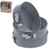 Рознімна форма для кексу 24 см мармурова сталь вуглецева