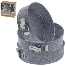 Рознімна форма для кексу 24 см мармурова сталь вуглецева