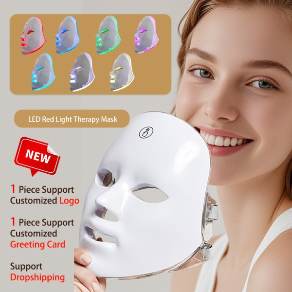 Маска LED 7 в 1 для світлотерапії та поліпшення стану шкіри