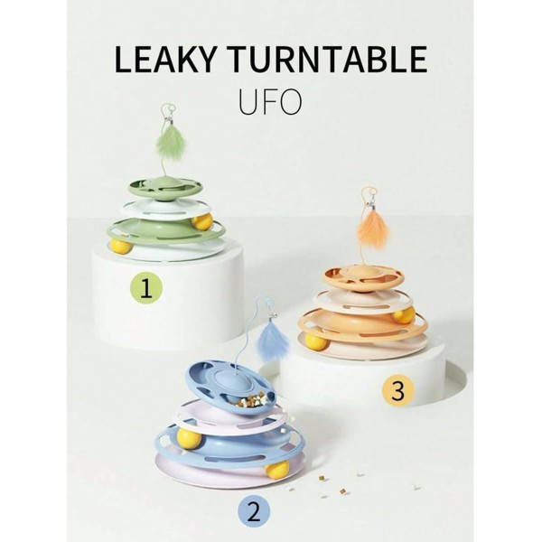 Трек для кішок із 4 поверхами та пером для активної гри