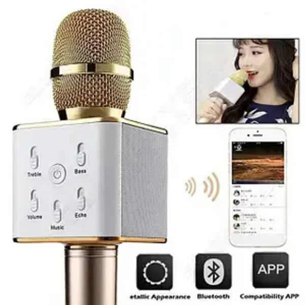 Микрофон для караоке MC-871 с динамиком и Bluetooth шумоподавлением, ручной беспроводной