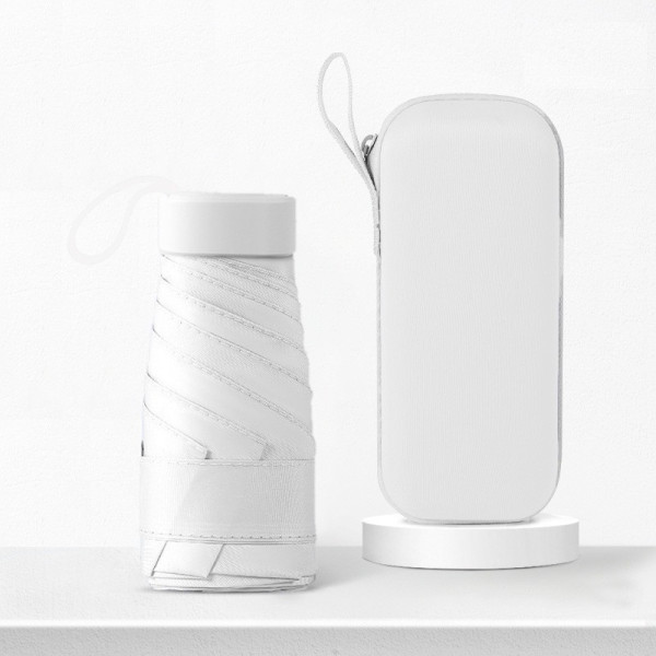 Компактна складна парасолька для подорожей 15 см у футлярі-капсулі