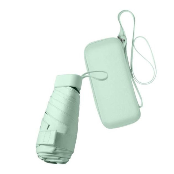 Компактна складна парасолька для подорожей 15 см у футлярі-капсулі