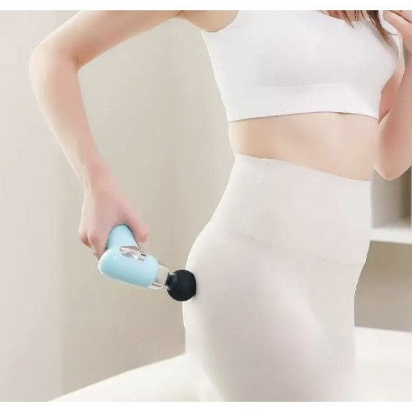 Перкусійний масажер CY-009 з 4 насадками для тіла та спини