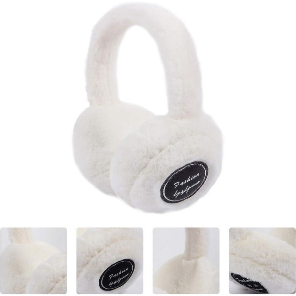 Навушники Aemai Bluetooth з хутром з USB зарядкою білі