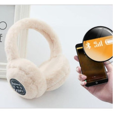 Навушники Aemai Bluetooth з хутром з USB зарядкою білі