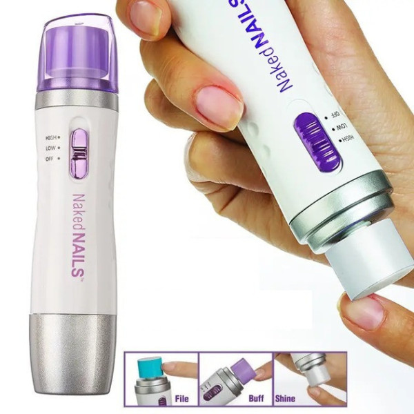 Машинка Naked Nails для нігтів із 6 насадками для манікюру