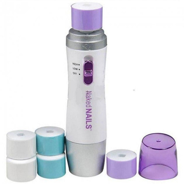 Машинка Naked Nails для нігтів із 6 насадками для манікюру