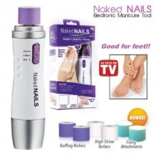 Фрезер для маникюра и педикюра Naked Nails с 6 насадками аккумуляторный