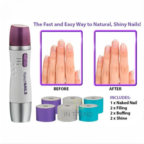 Машинка Naked Nails для нігтів із 6 насадками для манікюру