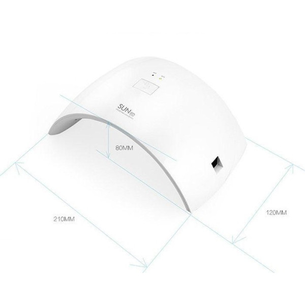 Лампа LED+CCFL Sun 1 для сушіння гель-лаку 48 Вт біла