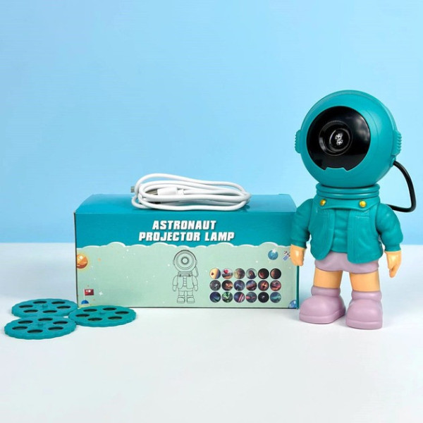 Ночник-проектор Astronaut Lamp K2301 с заменяемыми картриджами для настенного крепления