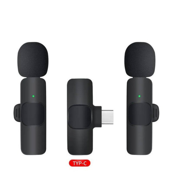 Петличный Bluetooth микрофон K15 3в1 для записи и трансляций