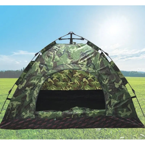 Автоматичний намет Камуфляж для 6 осіб 2х2.5 м із сіткою