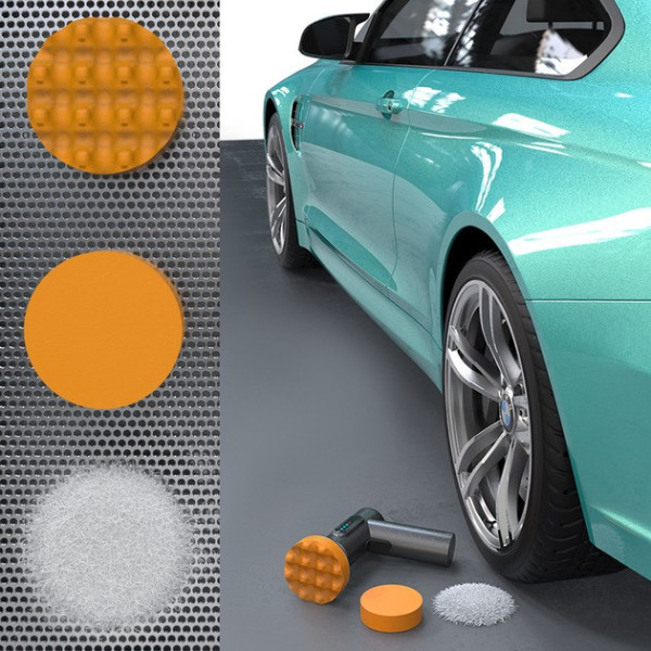 Машинка для полірування авто та вдома акумуляторна з насадками