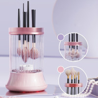Щітка для макіяжних пензлів Rayhomer із сенсорним керуванням USB рожева