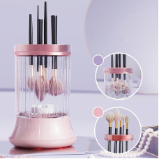 Щітка для макіяжних пензлів Rayhomer із сенсорним керуванням USB рожева