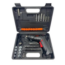 Акумуляторна електровертка LY-83 з набором насадок USB чорна