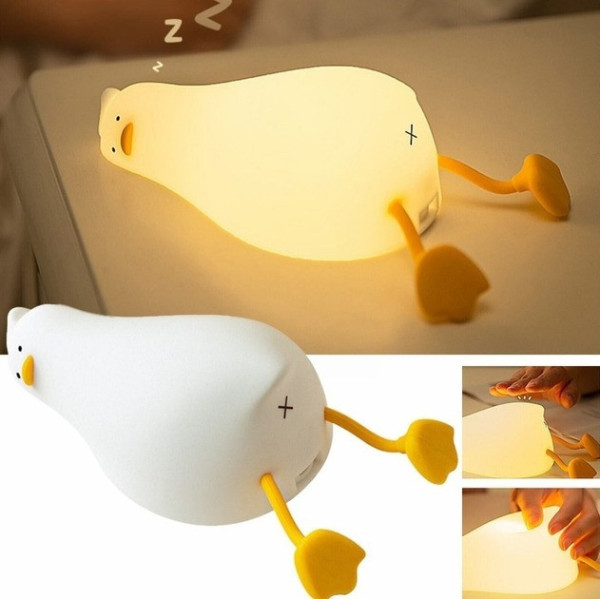 Акумуляторний нічник силіконовий сенсорний з таймером 30 хвилин